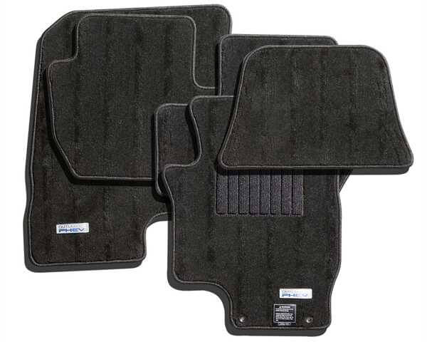 Custom car mat set in black for Eclipse Cross PHEV