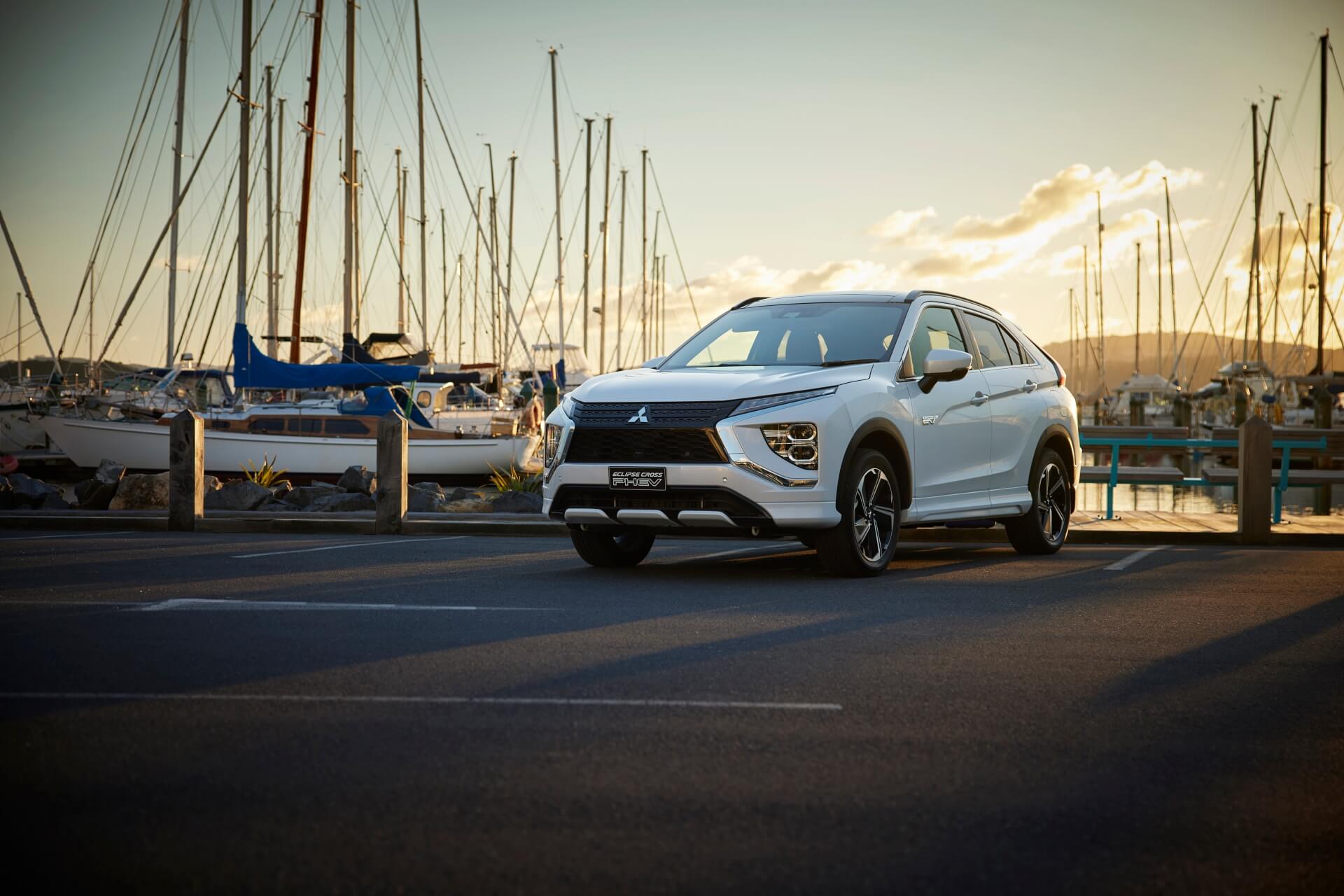 A Mitsubishi Eclipse Cross parked in the City of Sails