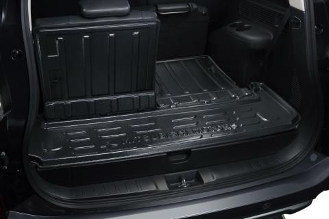 Cargo liner boot space of Pajero Sport in place inside car