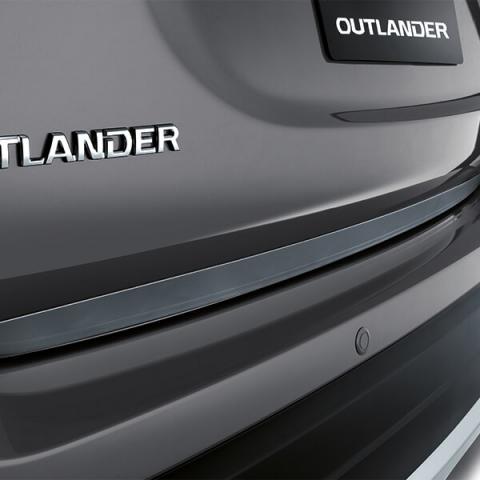 Outlander Chrome effect tailgate protector