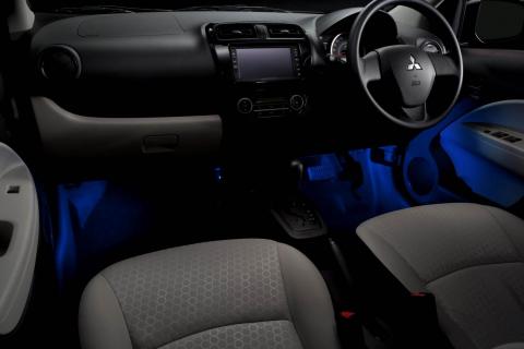 Mitsubishi Mirage Blue light Floor Illumination